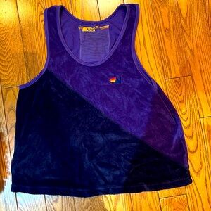 Aviator nation terry cloth tank top size large